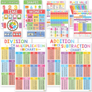 Buy 12 Math S For Elementary School Math Classroom Decorations For