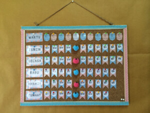 Class Time Table Chart Decoration Ideas Table Decoration