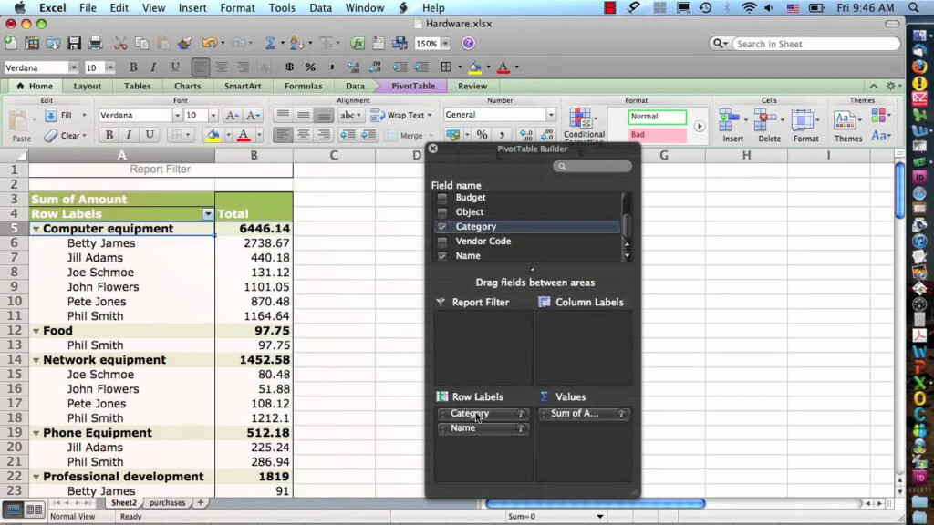 Excel Mac Pivot Chart Studiostop