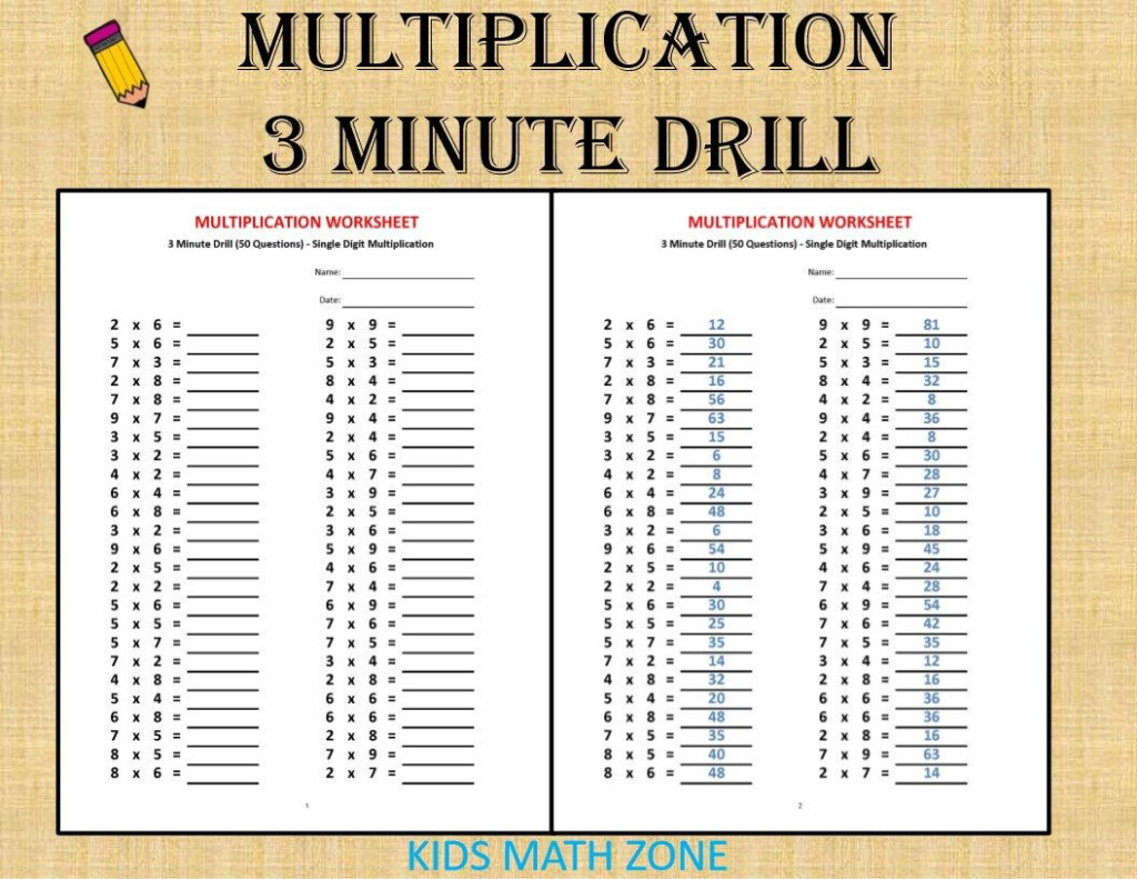 Kumon Times Tables Chart Free Printable