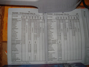 Local Train Timetable From Sealdah To Budge Budge