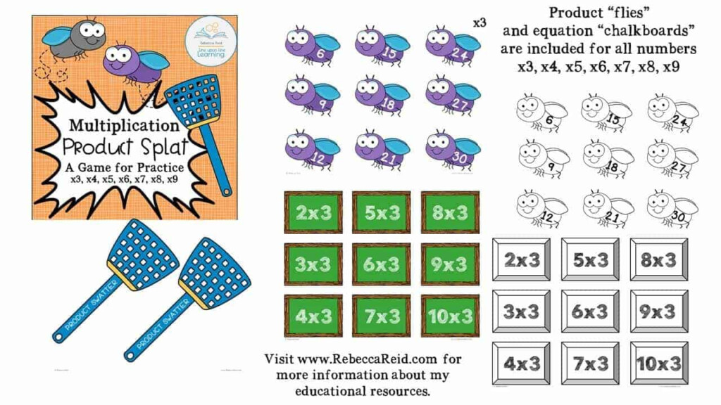 Multiplication Product Splat Times Table Game Line Upon Line Learning