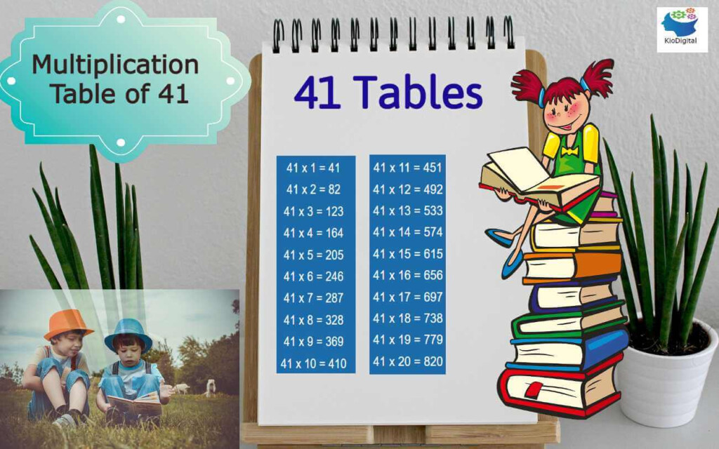 Multiplication Table Of 41 Learn 41Table Download Tables