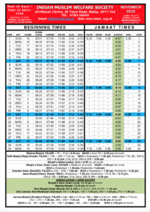 Namaz Timetable Createasl