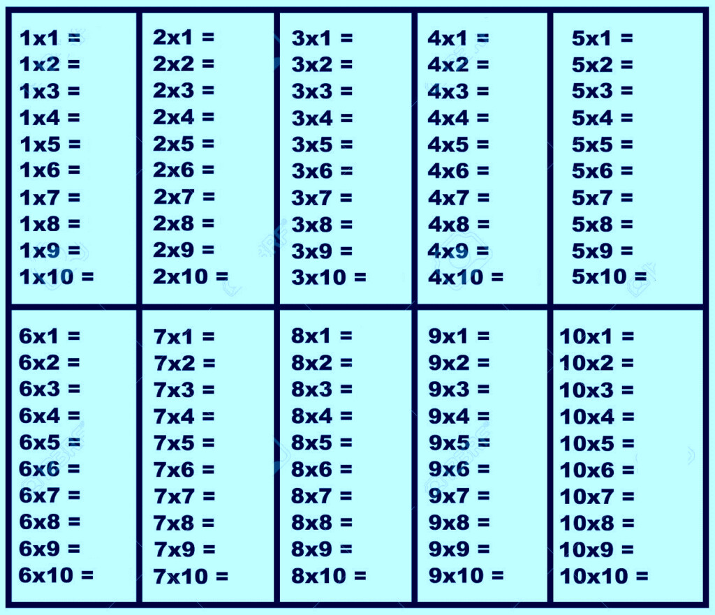 Times Table Chart Printable Pdf Erapole